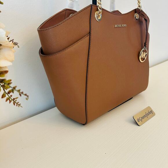 Michael Kors Purse & Wallet jet set travel large chain tote shoulder bag luggage - Picture 4 of 12